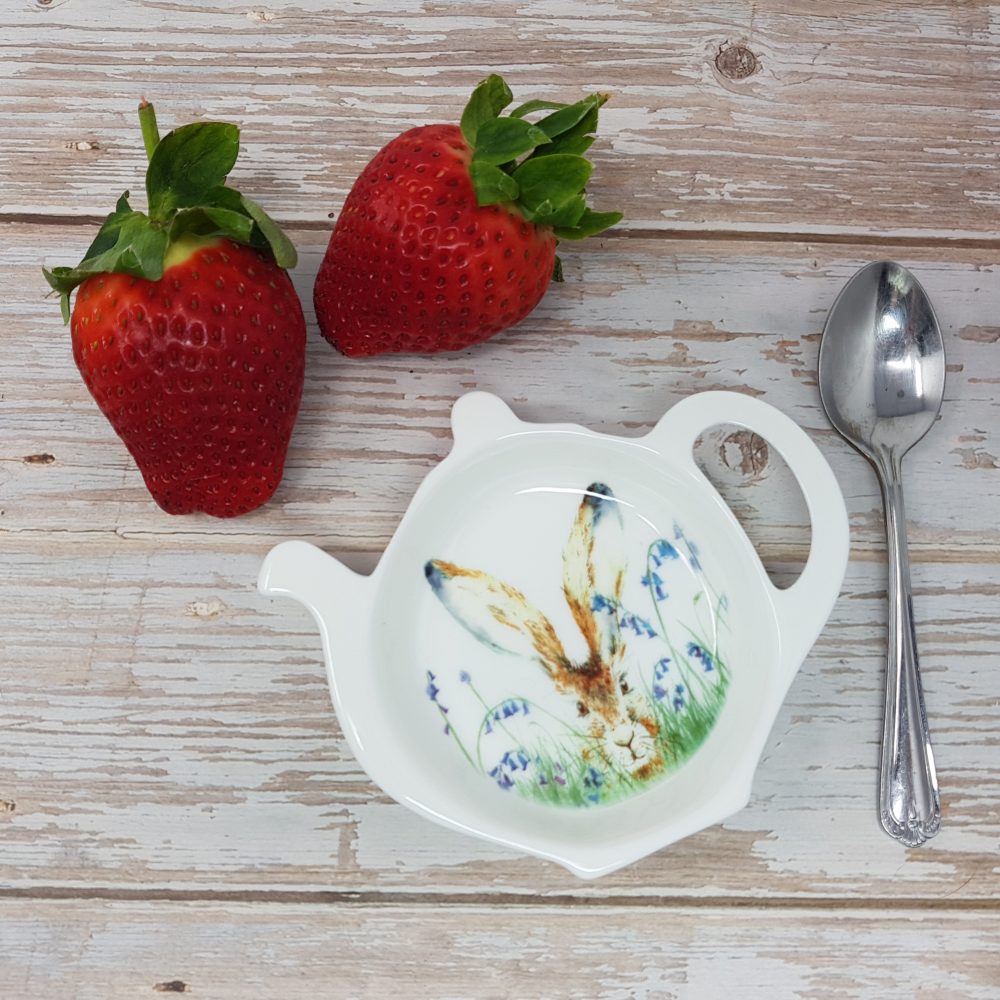 Curious Hare Tea Bag Tidy Love Country by Sarah Reilly