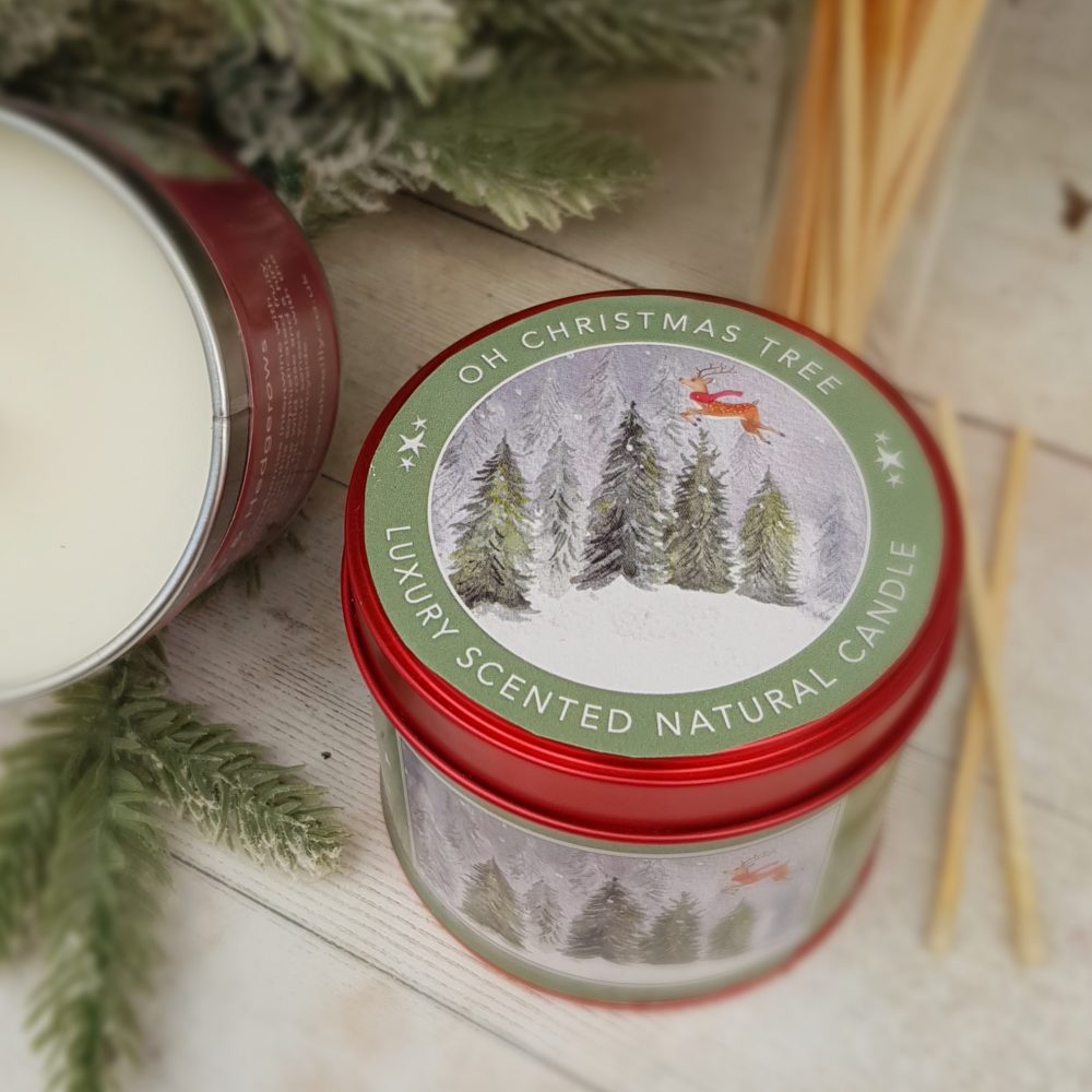 Oh Christmas Tree Luxury Tinned Candle Love Country by Sarah Reilly