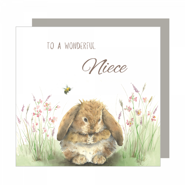 Wonderful Niece Relation Card Love Country by Sarah Reilly