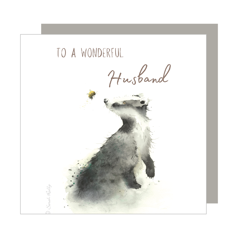 Wonderful Husband Special Occasion Card Love Country by Sarah Reilly