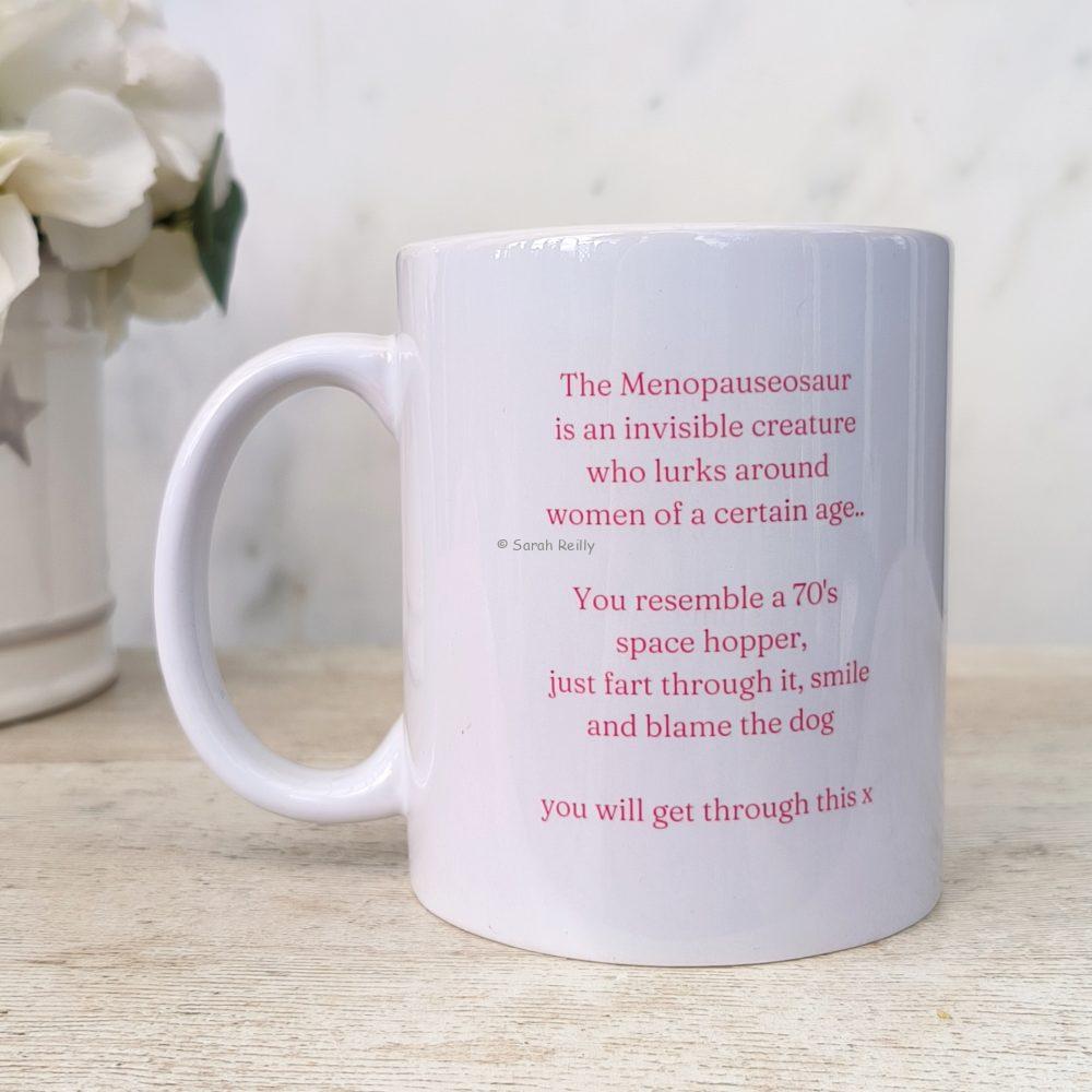 Bloat Menopause Mug Back Love Country by Sarah Reilly