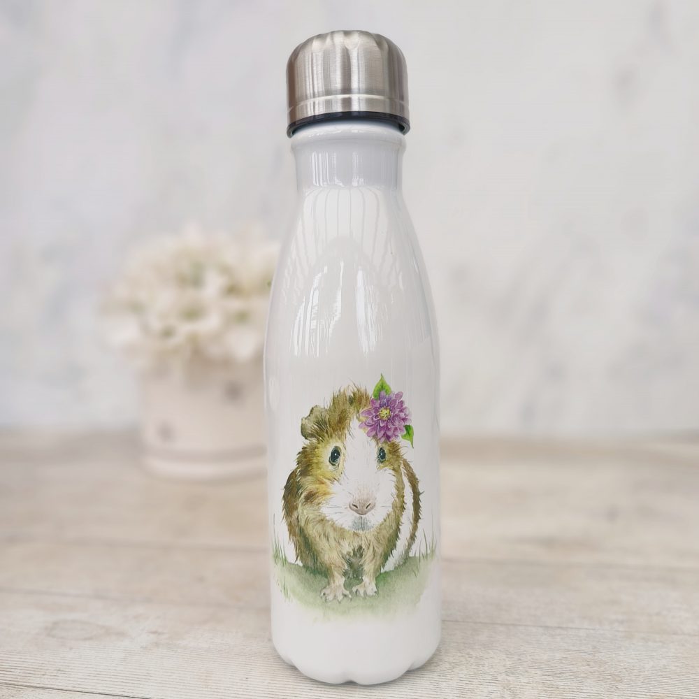 Guinea Pig Water Bottle Love Country by Sarah Reilly