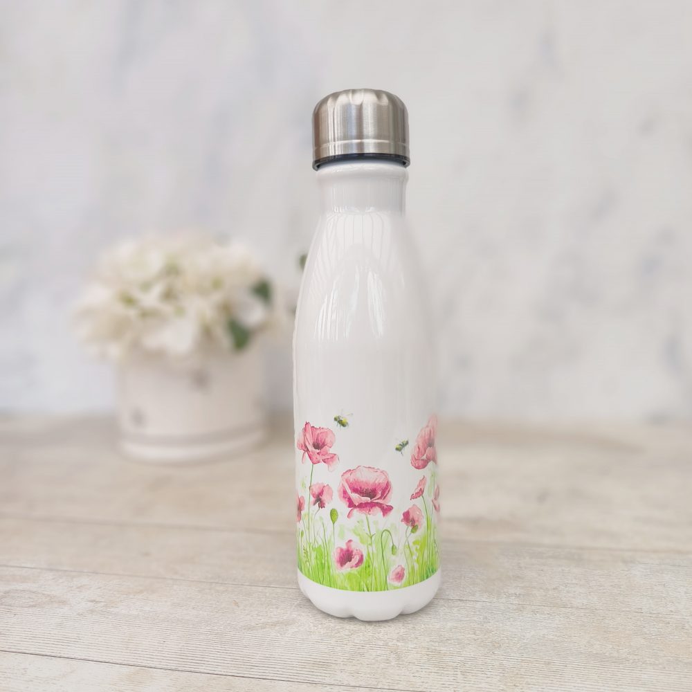 Bevvy 350ml Double Walled Bright Poppies